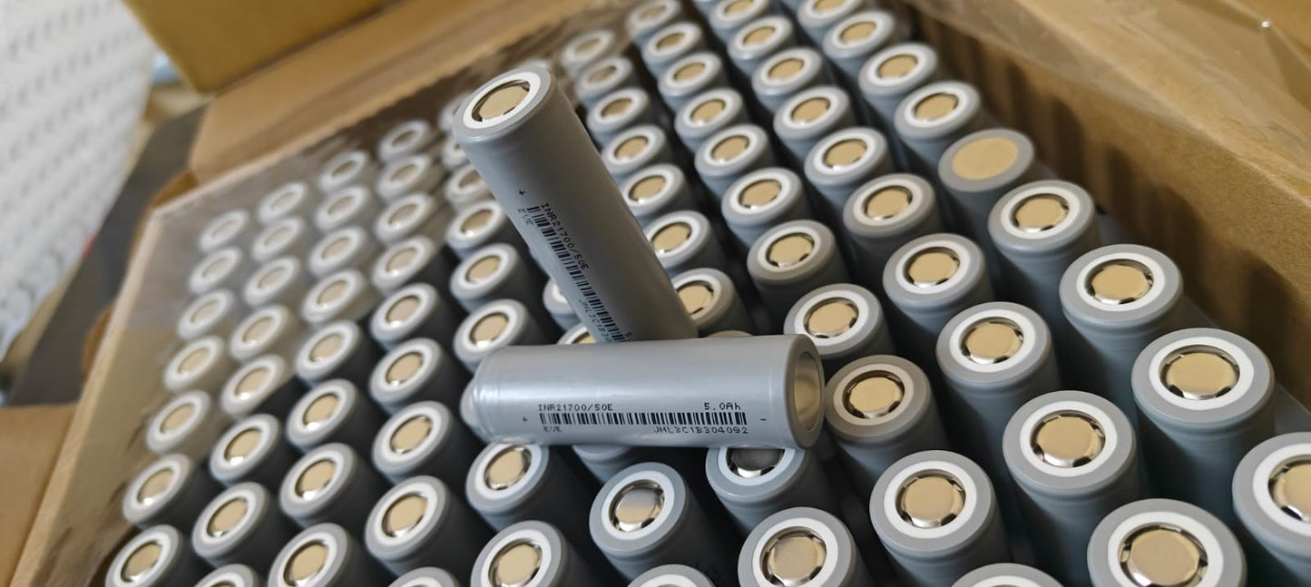Acima de 100 unidades EVE 50E 5000mAh 21700 3C - 1000 Ciclos [PRODUTO ORIGINAL]